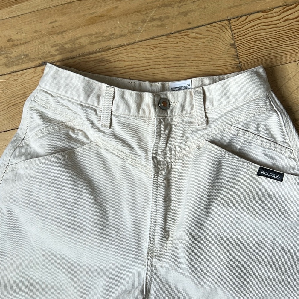 ROCKIES JEANS linen color denim - please read details for fit